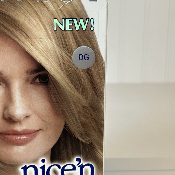 Clairol Gray Solution Nice'n Easy, 100% Coverage, #  8G Med. Golden Blonde (1)‎ - Picture 3 of 11